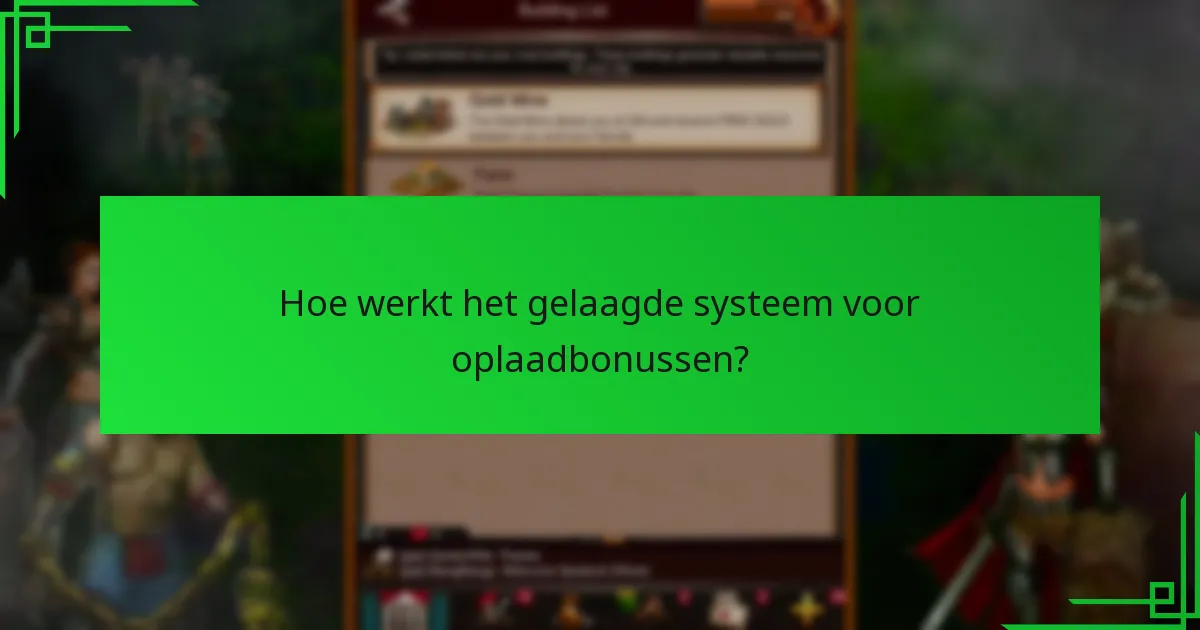 Hoe werkt het gelaagde systeem voor oplaadbonussen?