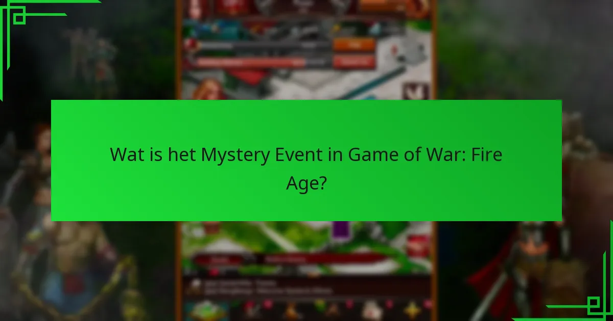 Wat zijn de in-game aankopen gerelateerd aan het Mystery Event?